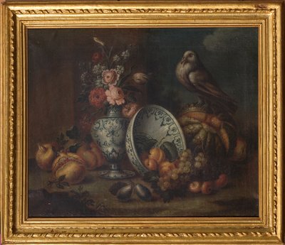 Natureza morta (óleo sobre tela) de Felice Rubbiani