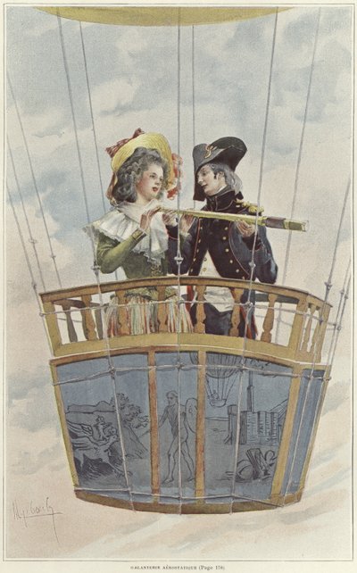 Galanteria aeronáutica de Felicien baron de Myrbach-Rheinfeld