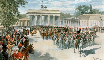 Entrada do exército francês em Berlim de Felicien baron de Myrbach Rheinfeld