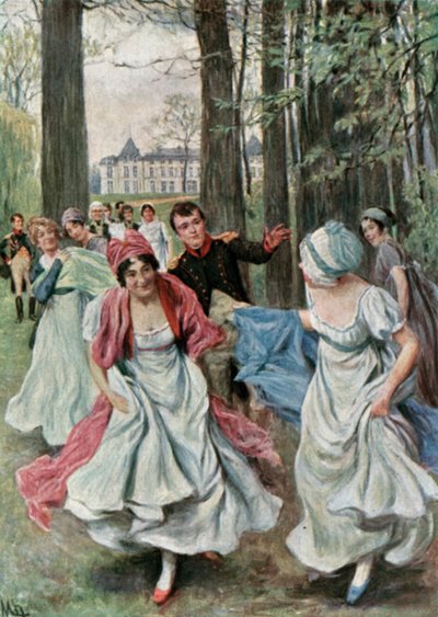 No parque em Malmaison durante o consulado de Felicien baron de Myrbach-Rheinfeld