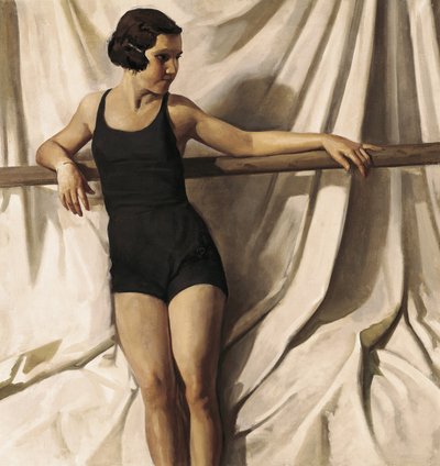 Banhista jovem (óleo sobre tela) de Felipe Abarzuza y Rodriguez de Arias