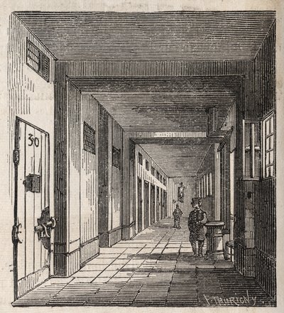 Paris - Prisão de la Petite Roquette (prisão para mulheres e adolescentes) - de Felix (after) Thorigny