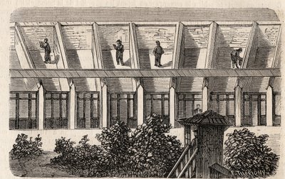 Paris - Prisão de la Petite Roquette (prisão para mulheres e adolescentes) - de Felix (after) Thorigny