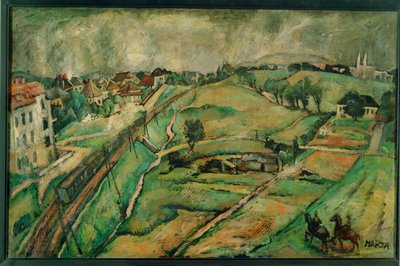 Paisagem em Unter-St ... (pintura sobre tela) de Felix Albrecht Harta