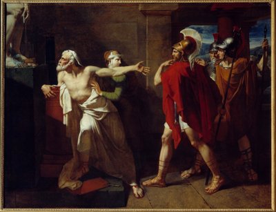 A morte de Demosthene Athenian político. Refúgio no templo de Poseidon localizado na ilha de Calaurie, ao largo da Argolide, Demostene é abordado no templo por um arquiásico chamado Archias, que quer atrair Demostene para fora do recinto sagrado por pro de Felix Boisselier