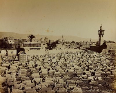 Álbum "Damas et Baalbek": O cemitério da família de Mohammed em Damasco de Félix Bonfils
