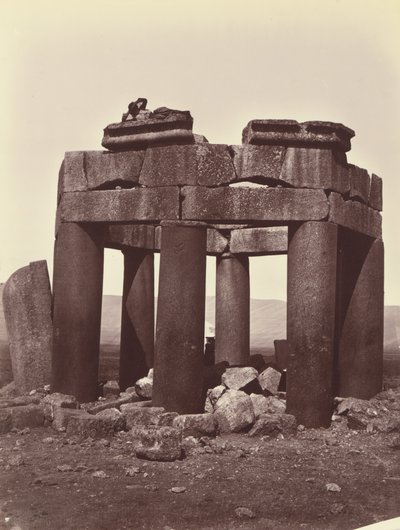 Cúpula de Douris, na planície de Bekaa - Baalbek de Félix Bonfils
