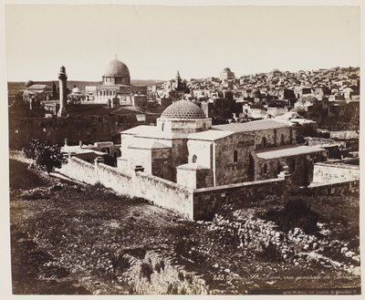 Igreja de Santa Ana, vista geral de Jerusalém #255 de Félix Bonfils