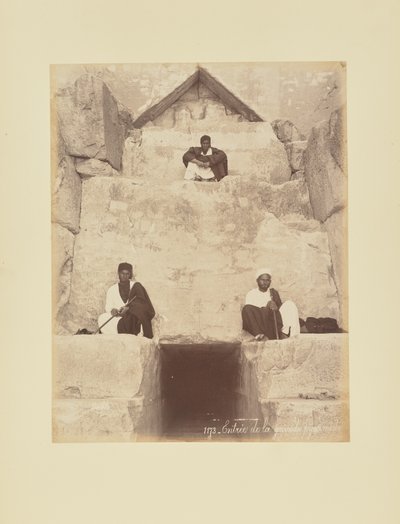 Entrada da Grande Pirâmide de Félix Bonfils