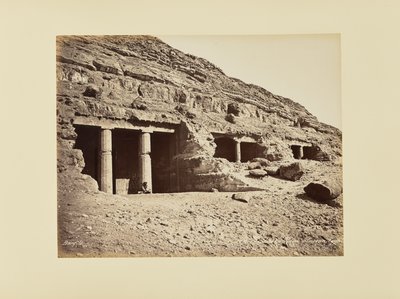Gruta de Béni-Hassan, Egito de Félix Bonfils