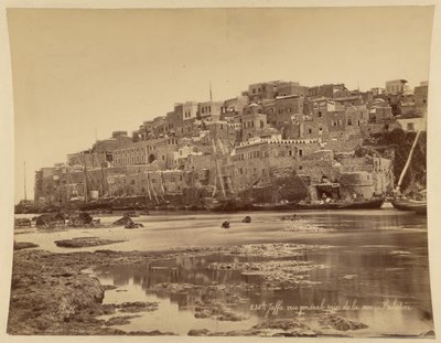Jafa, vista geral tomada do mar, Palestina de Félix Bonfils
