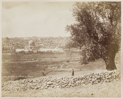 Jerusalém, do Monte das Oliveiras #301 de Félix Bonfils