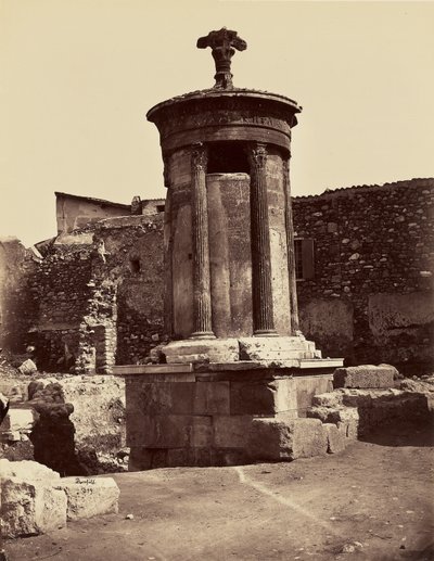 Lanterna de Diógenes. Monumento coregético de Lisícrates - Atenas de Félix Bonfils