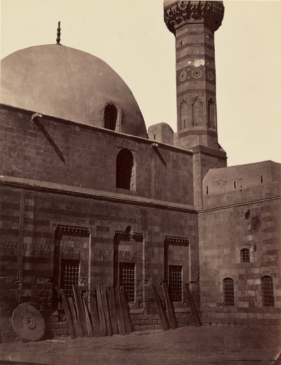 Mesquita Es-Sahgir, no subúrbio de Meydan - Damasco de Félix Bonfils