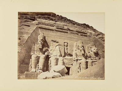 Núbia. Templo de Abu Simbel, Egipto de Félix Bonfils