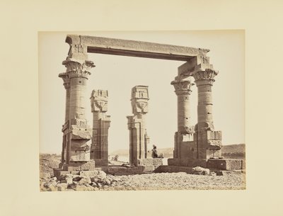 Núbia. Templo de Kerdasêh, Egito de Félix Bonfils