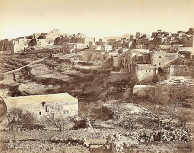Vista panorâmica de Belém, Isreal de Félix Bonfils