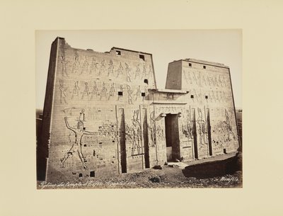 Pilone do templo de Edfu (Egito) de Félix Bonfils