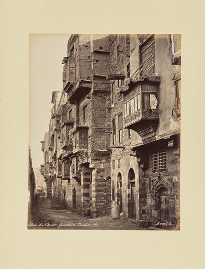 Rua do Cairo - Bairro de Toulon de Félix Bonfils