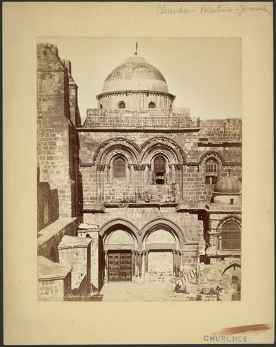 Santo Sepulcro, Jerusalém de Félix Bonfils