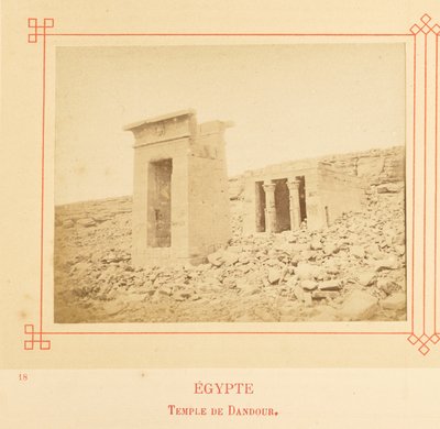 Templo de Dendur. de Félix Bonfils