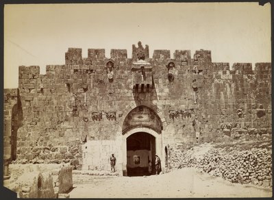 [Portão dos Leões, Jerusalém] de Félix Bonfils