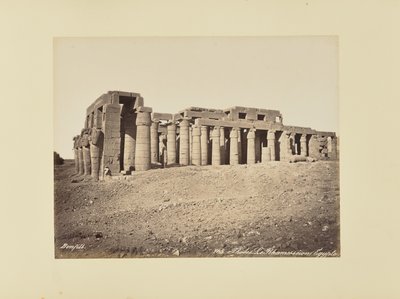 Tebas. O Ramesséum (Egipto) de Félix Bonfils