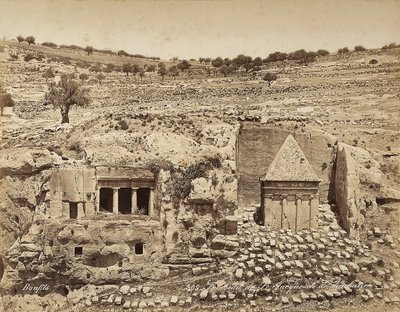 Túmulo de São Jerônimo na Palestina de Félix Bonfils