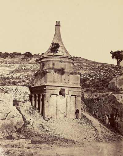 Túmulo de Absalão - Jerusalém de Félix Bonfils