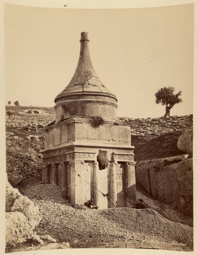 Túmulo de Absalão, Palestina de Félix Bonfils