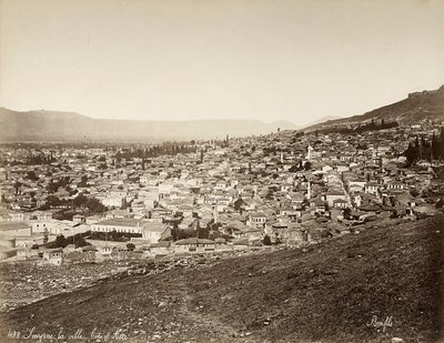 Vista de Smyrne na Turquia de Félix Bonfils