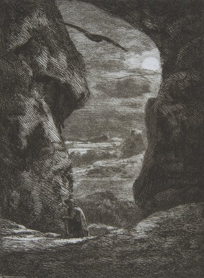 Adeus ao Karpatz, 1857. de Felix Bracquemond