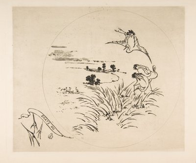 Decoração para um prato: A Pond, 1870. de Felix Bracquemond