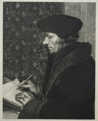 Erasmus, depois de Holbein de Felix Bracquemond