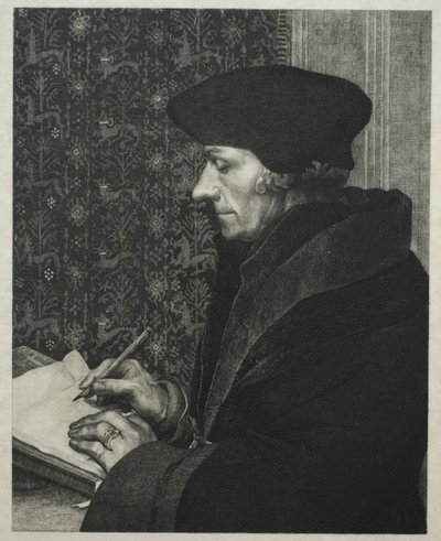 Erasmus, depois de Holbein, 1863. de Felix Bracquemond