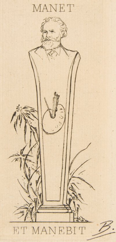 Ex-libris de Manet, 1875. de Felix Bracquemond