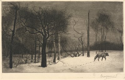 Hiver (inverno) de Felix Bracquemond