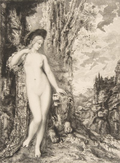 O Leão Amoroso, 1886. de Felix Bracquemond