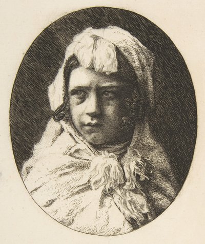 Retrato de Henri Houssaye, quando criança, 1855-60. de Felix Bracquemond