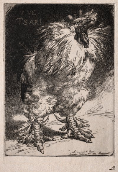 O galo francês de Felix Bracquemond