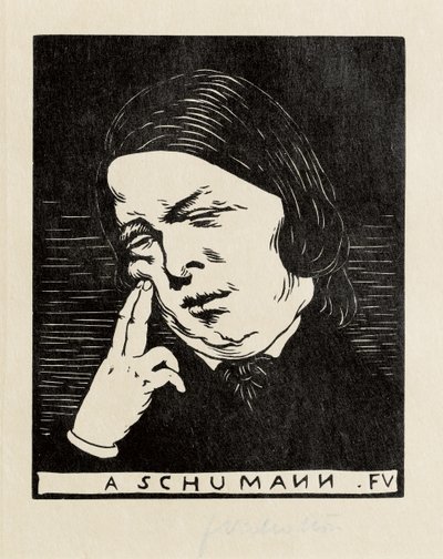 Um Schumann, 1893 de Felix Edouard Vallotton