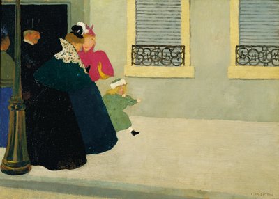 Uma caminhada, c.1895 de Felix Edouard Vallotton