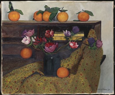 Anêmonas e laranjas, 1924 de Felix Edouard Vallotton
