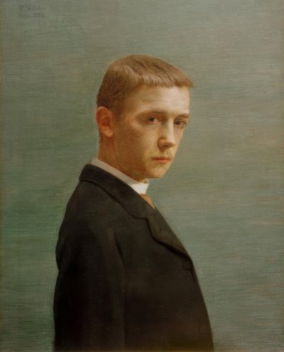 Auto-retrato aos vinte anos de Felix Edouard Vallotton