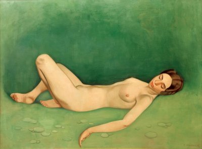 Banhista adormecido (mulher nua dormindo) de Felix Edouard Vallotton