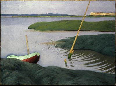 Barco em Berville, 1918 de Felix Edouard Vallotton