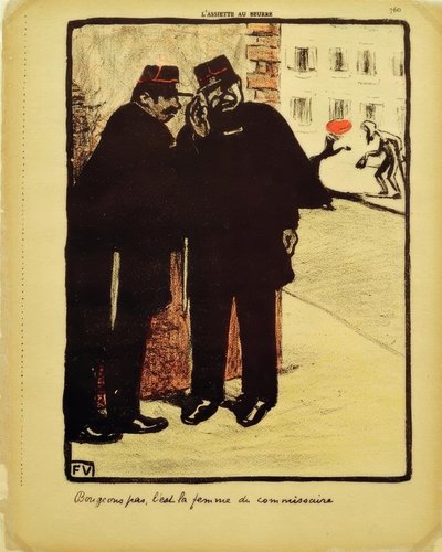 Não vamos nos mudar, é a esposa do comissário de Felix Edouard Vallotton