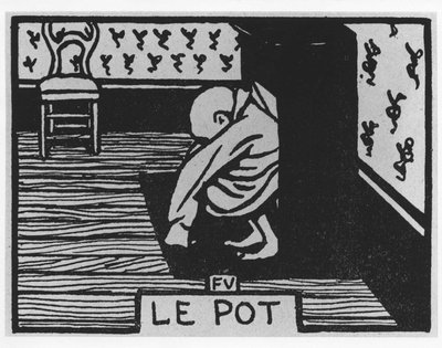 Carrot Poil: "le pot", Jules Renard, ilustração de Felix Vallotton, ed. Flammarion. de Felix Edouard Vallotton