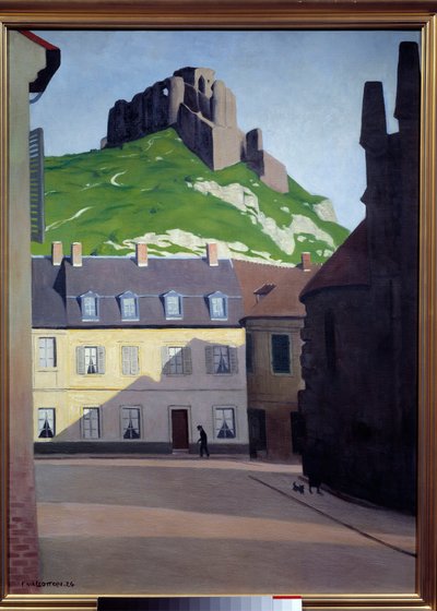 Chateau Gaillard aux Andelys. Pintura de Felix Vallotton (1865 - 1925) de Felix Edouard Vallotton