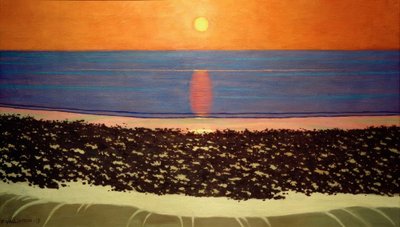 Pôr do sol, Villerville de Felix Edouard Vallotton